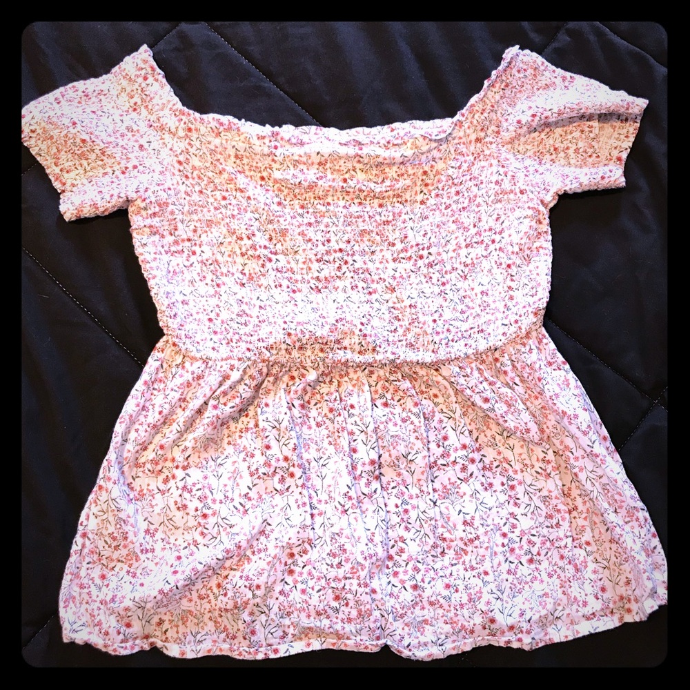 Old Navy smocked off-the-shoulder shirts